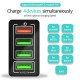 4-Ports USB Charger QC3.0 AFC FCP Fast Charging Wall Charger Adapter EU/US/UK Plug For iPhone 13 Pro For Samsung For OnePlus 9 Pro Xiaomi