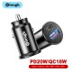 Dual USB Car Charger PD 20W/QC 18W Support QC2.0/QC3.0/PD/SCP/FCP/ AFC Fast Charging For iPhone 13 Pro Max Samsung Galaxy Z FIlp3 5G Xiaomi MI 12