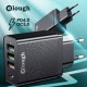ELK-6XX 20W 4 Port 3 USB+Type-C PD4.0 QC3.0 Fast Charging EU/US Plug Charger for Samsung Huawei Mate40 P50 OnePlus 9 Pro for iPhone 12 Pro Max