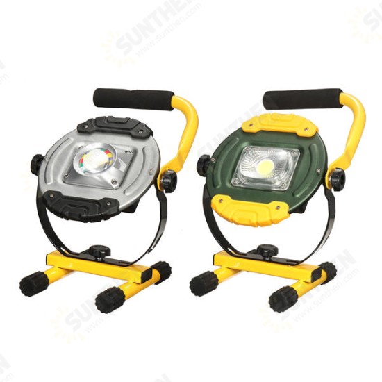 30W Portable USB Rechargeable COB LED Flood Light Outdoor Emergency Camping Lamp for Hiking 220V