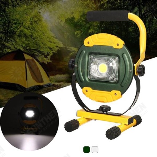 30W Portable USB Rechargeable COB LED Flood Light Outdoor Emergency Camping Lamp for Hiking 220V