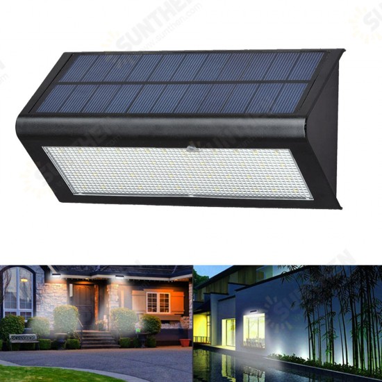 6W 48 LED Solar Powered 4 Modes 1000LM Motion Sensor Wall Street Light Waterproof IP65 Outdoor Yard