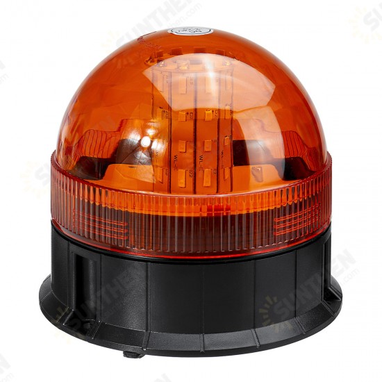 DC12-24V 40LED Magnetic Roof Rotating Flash Amber Beacon Strobe Tractor Warning Signal Light