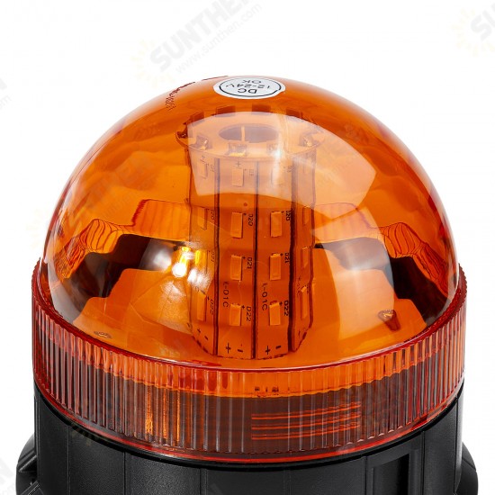 DC12-24V 40LED Magnetic Roof Rotating Flash Amber Beacon Strobe Tractor Warning Signal Light