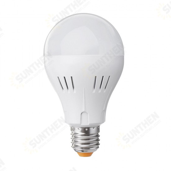 E27 A60 5W 320LM Pure White Natural White Microwave Sensor Emergency LED Light Bulb AC85-265V