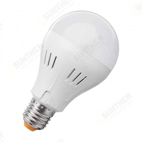 E27 A60 5W 320LM Pure White Natural White Microwave Sensor Emergency LED Light Bulb AC85-265V