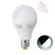 E27 A60 5W 320LM Pure White Natural White Microwave Sensor Emergency LED Light Bulb AC85-265V