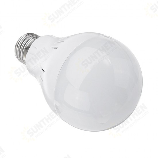 E27 A60 5W 320LM Pure White Natural White Microwave Sensor Emergency LED Light Bulb AC85-265V