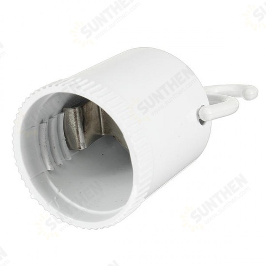 E27 Socket Base Screw Lamp Holder With Hook For Emergency Light Bulb