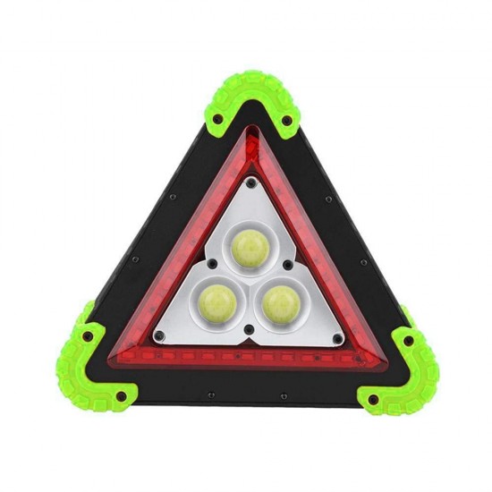 3 COB+36 LED Outdoor Portable Handle Triangle Work Light Car Repair Camping Emergency Lamp