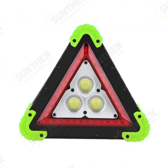 3 COB+36 LED Outdoor Portable Handle Triangle Work Light Car Repair Camping Emergency Lamp