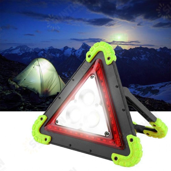 3 COB+36 LED Outdoor Portable Handle Triangle Work Light Car Repair Camping Emergency Lamp