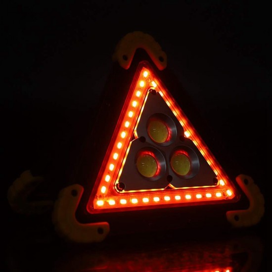 3 COB+36 LED Outdoor Portable Handle Triangle Work Light Car Repair Camping Emergency Lamp