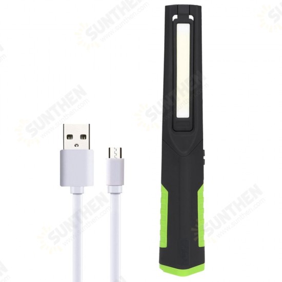 Portable COB LED USB Rechargeable Magnetic Work Light Hook Foldable Camping Tent Torch Flashlight