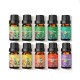 10PCS 10ml Aromatherapy Essential Oil Remove Odor Fragrances 100% Natural Reduce Fatigue