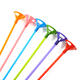 100pcs 38cm Plastic Colorful Balloon Stick Balloon Prop Party Decoration