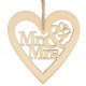 10pcs Wooden Laser Cut Heart Shapes Craft Embellishments Decoration Wedding Favors