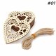 10pcs Wooden Laser Cut Heart Shapes Craft Embellishments Decoration Wedding Favors