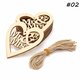 10pcs Wooden Laser Cut Heart Shapes Craft Embellishments Decoration Wedding Favors