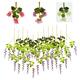 12 Pcs Artificial Silk Flower Wisteria Vine Hanging Garland Garden Wedding Decorations