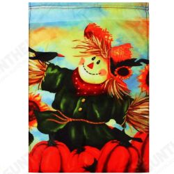 12inch x 18inch Autumn Black Crow Pumpkins Scarecrow & Sunflower Fall Garden Flag Decorations 12inch x 18inch Autumn Black Crow Pumpkins Scarecrow & Sunflower Fall Garden Flag Decorations
