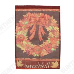 12.5inchx18inch Fall Wreath Garden Flag Welcome Autumn Leaves Floral Briarwood Lane Decorations 12.5inchx18inch Fall Wreath Garden Flag Welcome Autumn Leaves Floral Briarwood Lane Decorations