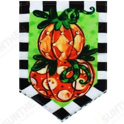 12.5inchx18inch Garden Flag Tom's Pumpkin Topiary Autumn Holiday Fall Yard Banner Decorations