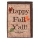 18inchx12.5inch Happy Fall Yall Autumn Polyester House Holiday Decorations Garden Flag