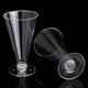 25Pcs Dessert Mousse Cake Cup Canape Dishes Clear Plastic Jelly Goblet Party