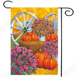 28inch x 40inch Pumpkin Wagon Wheel Fall Autumn Decorative House Flag Large Banner Decorations 28inch x 40inch Pumpkin Wagon Wheel Fall Autumn Decorative House Flag Large Banner Decorations