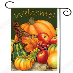 28inch x 40inch Pumpkin Harvest Cornucopia Welcome Autumn Fall Garden Flag Yard Banner Decorations 28inch x 40inch Pumpkin Harvest Cornucopia Welcome Autumn Fall Garden Flag Yard Banner Decorations