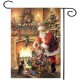 30x45cm Christmas Polyester Santa Claus Welcome Flag Garden Holiday Decoration