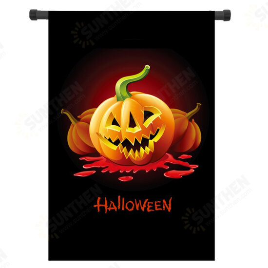 30x45cm Halloween Polyester Demon Pumpkin Flag Garden Holiday Decoration