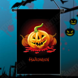 30x45cm Halloween Polyester Demon Pumpkin Flag Garden Holiday Decoration 30x45cm Halloween Polyester Demon Pumpkin Flag Garden Holiday Decoration