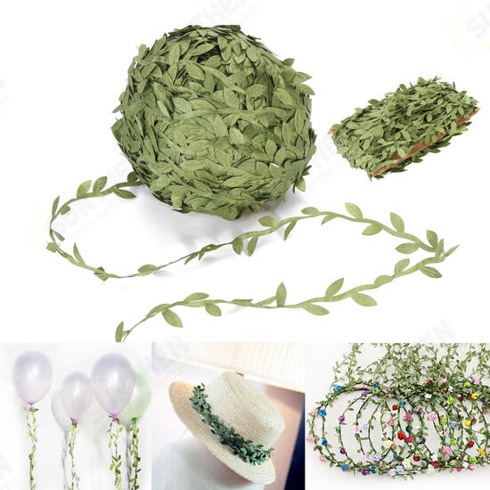 40-200m Artificial Green Ivy Vine Leaf Garland Rattan Foliage Home Wedding Decorations