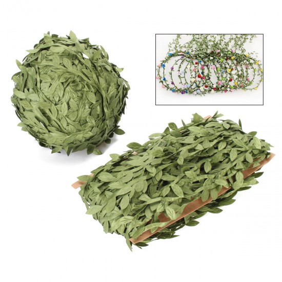 40-200m Artificial Green Ivy Vine Leaf Garland Rattan Foliage Home Wedding Decorations