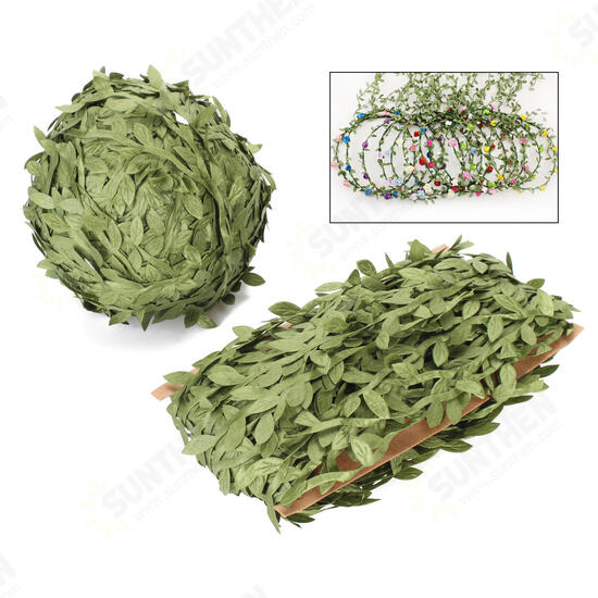 40-200m Artificial Green Ivy Vine Leaf Garland Rattan Foliage Home Wedding Decorations