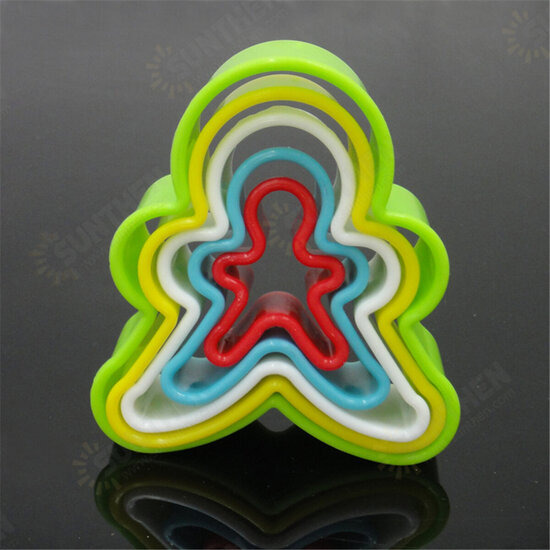 5-6Pcs Flower Heart Mould Fondant Cake Cookie Sugarcraft Cutters Molds Tool Set