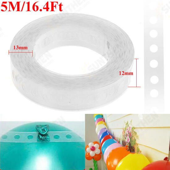 5m Balloon Decorating String DIY Balloon Arch Strip Tape Gift Decoration 12mm