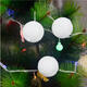 6/12Pcs Christmas Snowball Balls 40-100mm Party Ornaments Bauble Xmas Tree Decoration