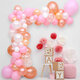 Balloon Arch Garland Set Rose Gold White Confetti Balloon Set for Wedding Birthday Party