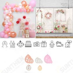 Balloon Arch Garland Set Rose Gold White Confetti Balloon Set for Wedding Birthday Party Balloon Arch Garland Set Rose Gold White Confetti Balloon Set for Wedding Birthday Party