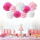 Boy Girl Baby Shower Set Banner Paper Pompom Tassel Garland Birthday Party Decorations