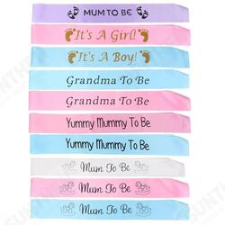 Colors Baby Shower Party Satin Sash Banner Ribbon New Mummy To Be/Grandma/Auntie/Nanny Colors Baby Shower Party Satin Sash Banner Ribbon New Mummy To Be/Grandma/Auntie/Nanny