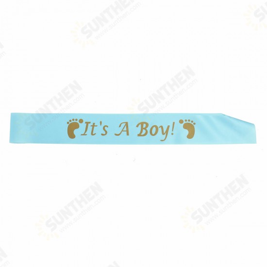 Colors Baby Shower Party Satin Sash Banner Ribbon New Mummy To Be/Grandma/Auntie/Nanny