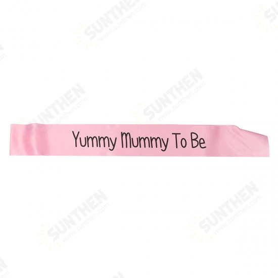 Colors Baby Shower Party Satin Sash Banner Ribbon New Mummy To Be/Grandma/Auntie/Nanny