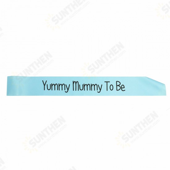 Colors Baby Shower Party Satin Sash Banner Ribbon New Mummy To Be/Grandma/Auntie/Nanny