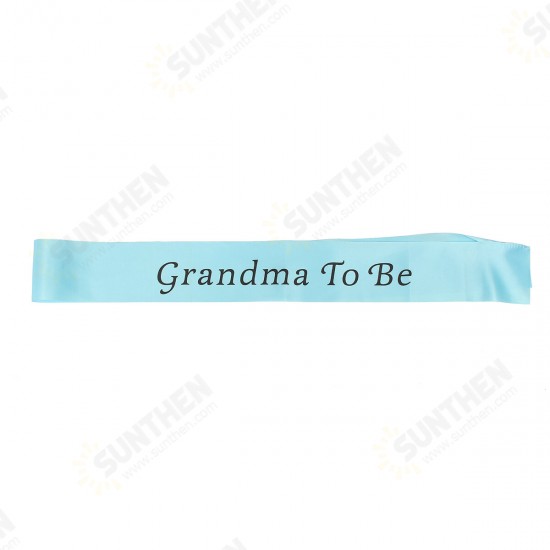 Colors Baby Shower Party Satin Sash Banner Ribbon New Mummy To Be/Grandma/Auntie/Nanny