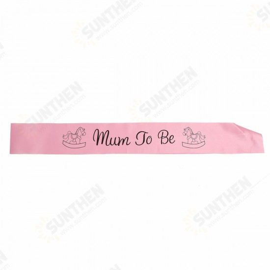 Colors Baby Shower Party Satin Sash Banner Ribbon New Mummy To Be/Grandma/Auntie/Nanny