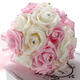 Crystal Artificial Foam Rose Flower Bridesmaid Bouquet Bridal Wedding Decorations